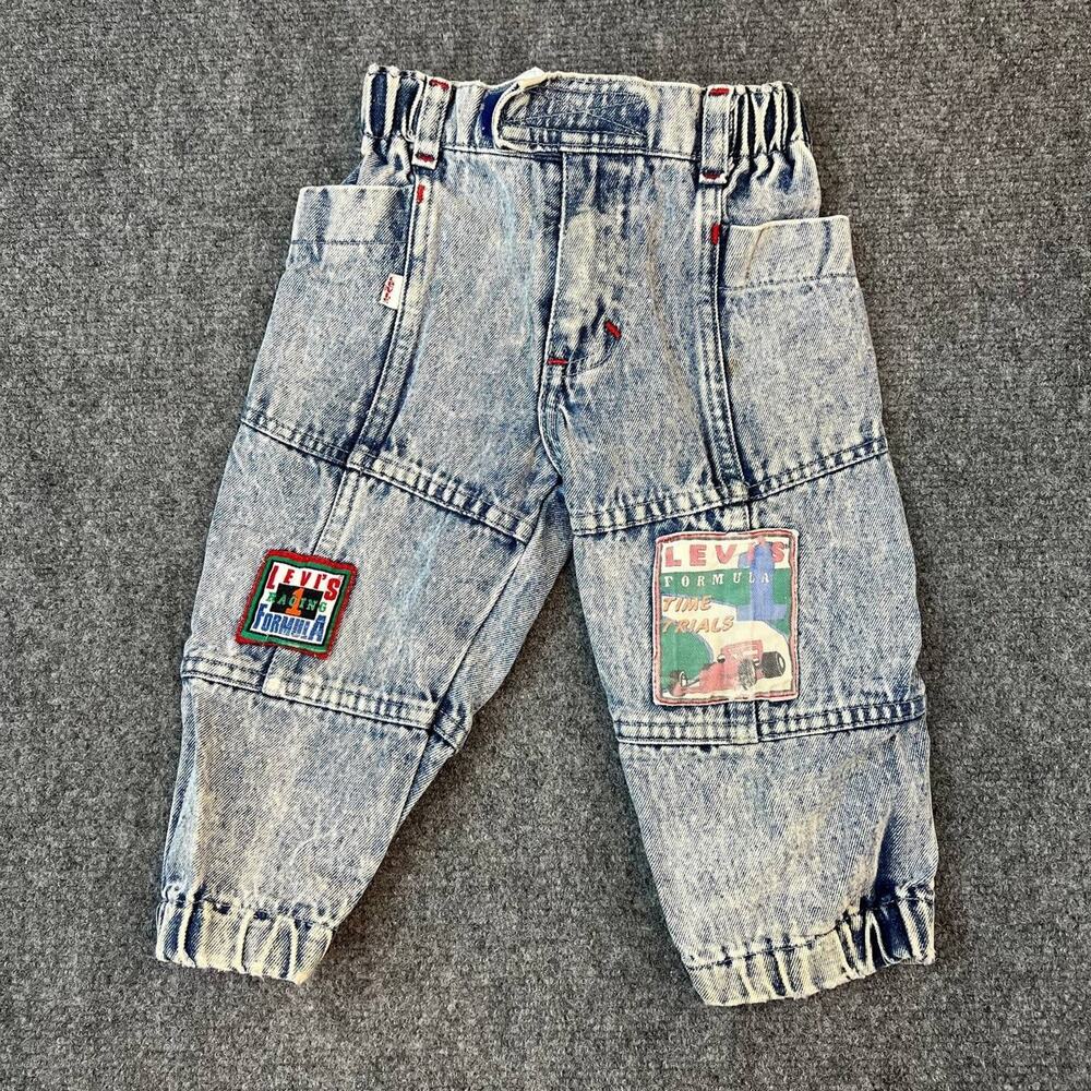 Levi’s Little Kids Denim Jeans Size 2–3Y Vintage Style Elastic Repair